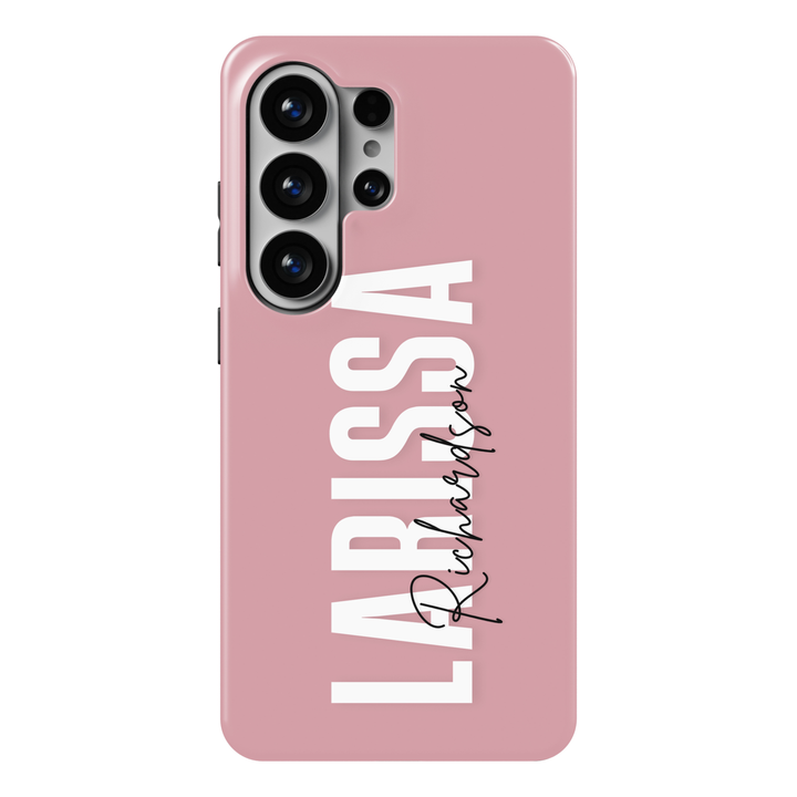 Bold Name + Signature Custom Name Tough Galaxy Case
