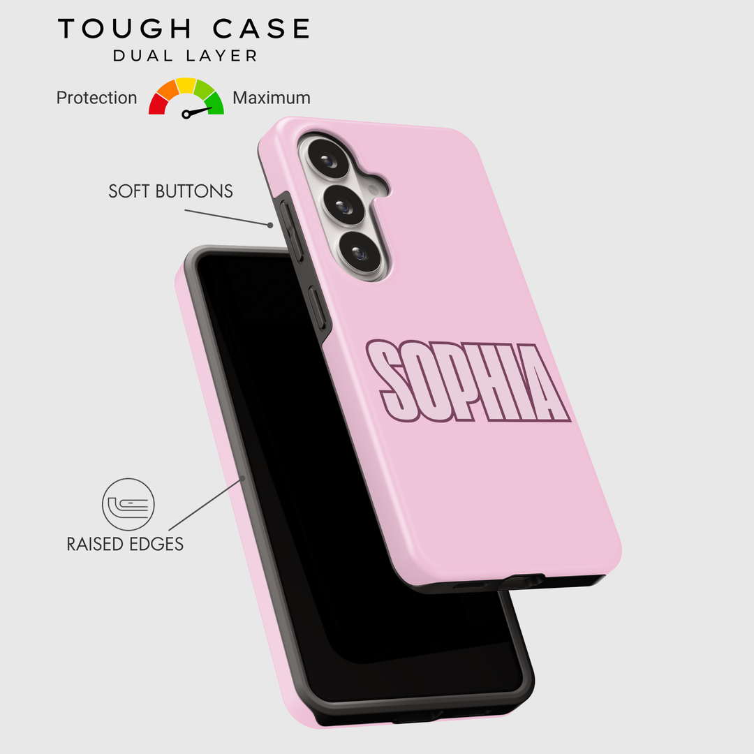 Varsity Custom Name Tough Galaxy Case