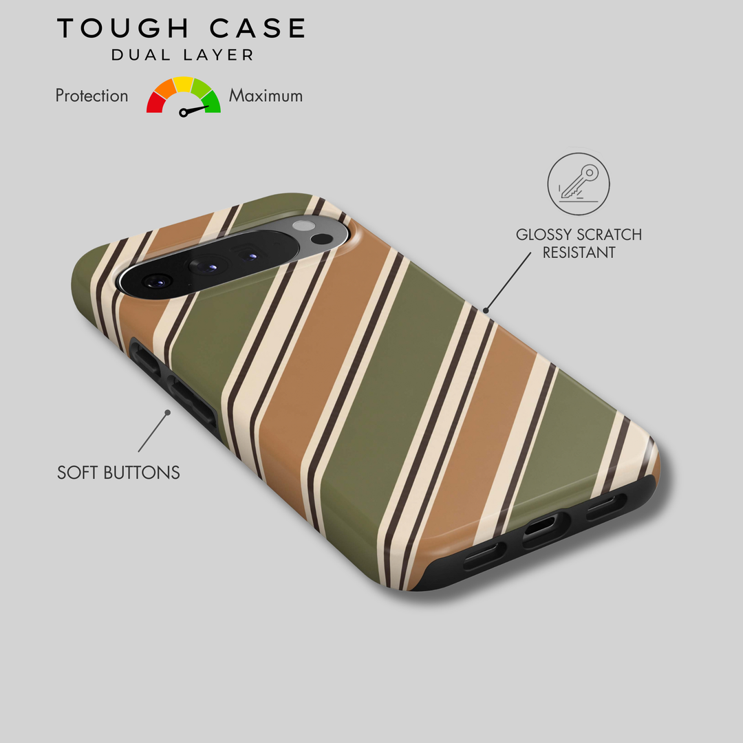Olive Caramel Stripes