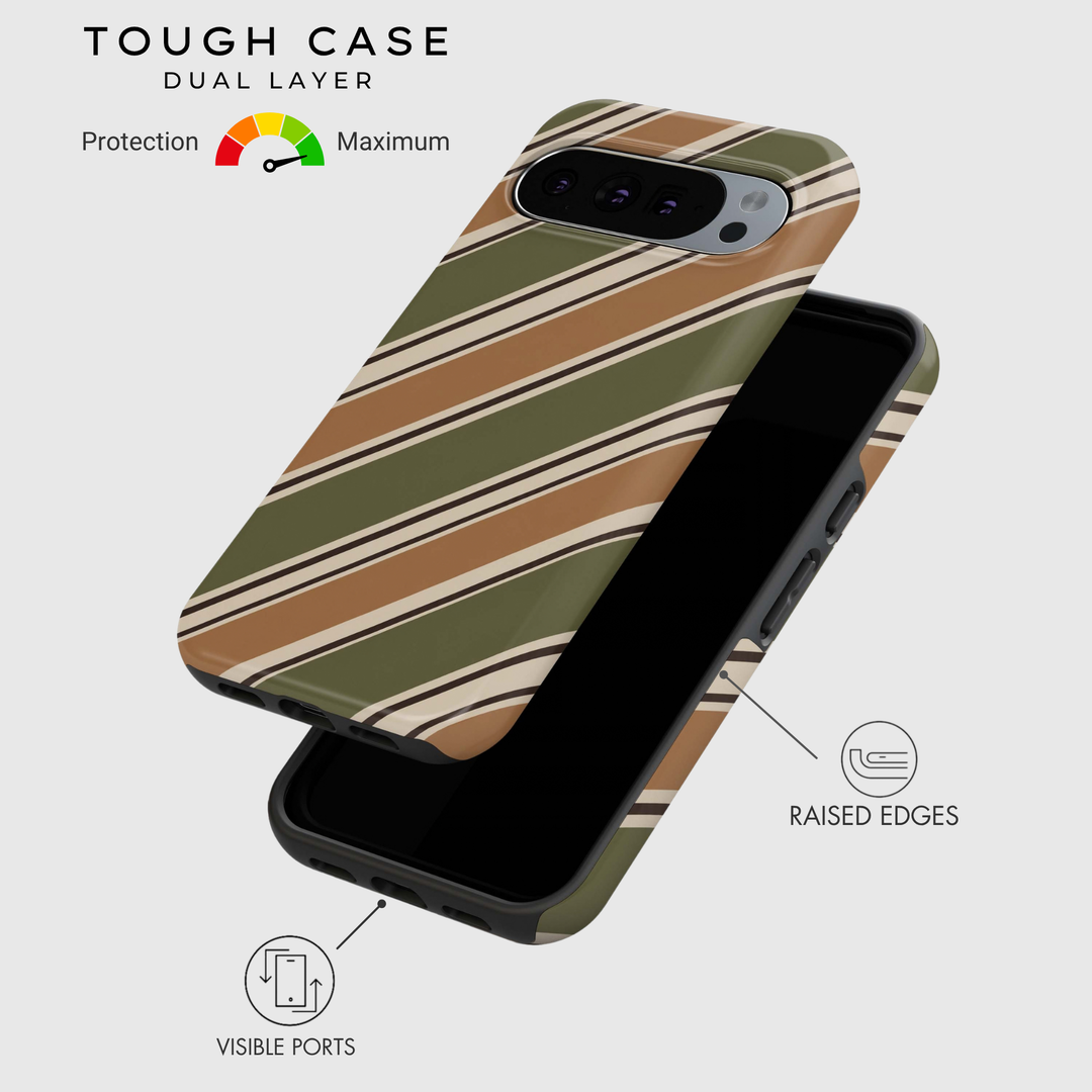Olive Caramel Stripes
