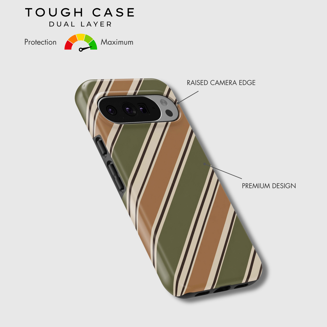 Olive Caramel Stripes