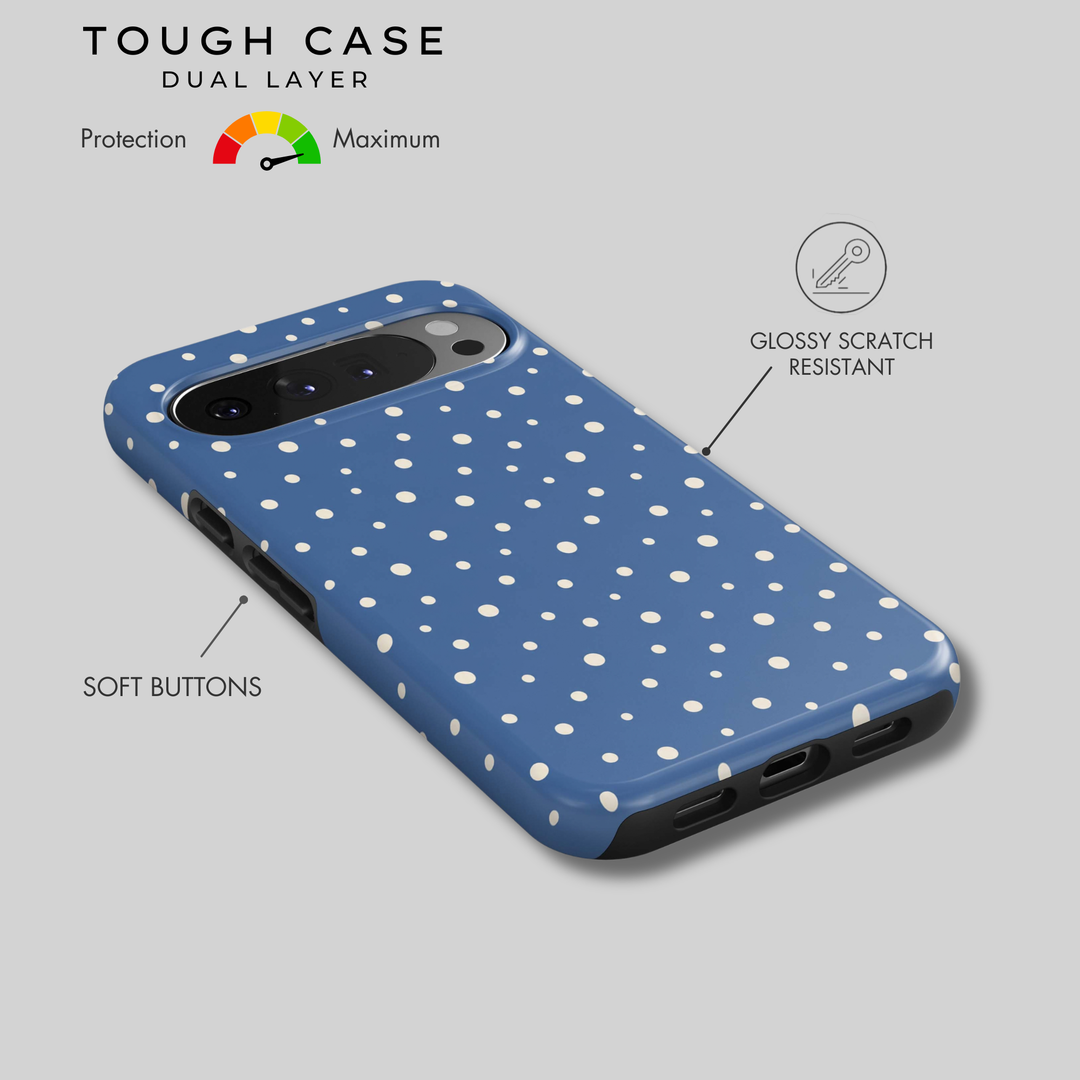 Coastal Blue Polka Dots