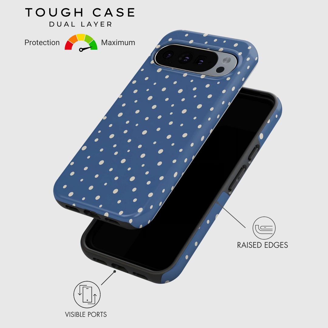 Coastal Blue Polka Dots