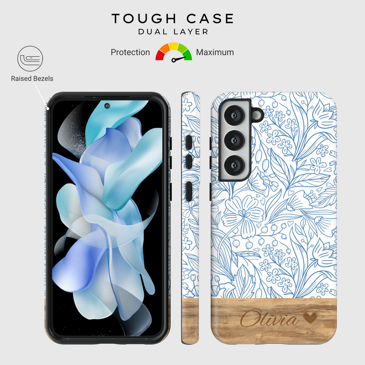Samsung Galaxy Case Clear - Corazones de amor