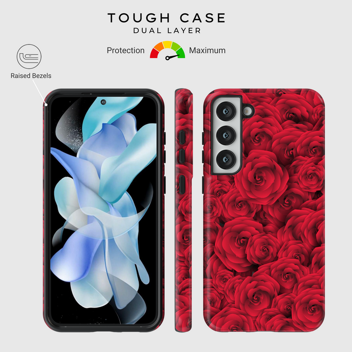 Samsung Galaxy Case Clear - Corazones de amor