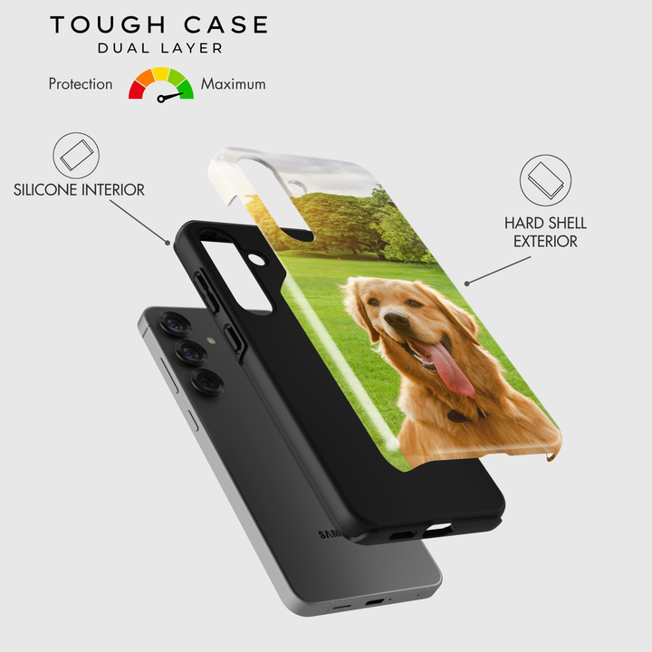 custom phone case, photo phone case, durable phone cover, personalized gift, tough phone case, custom iphone case, custom samsung case, keepsake item, photo case iphone, custom photo gift, photo case samsung, custom pets gifts, pet phone case