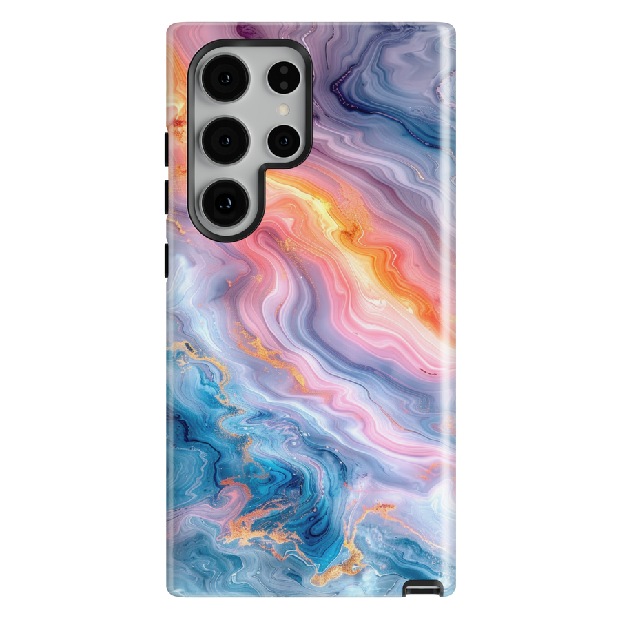 Marble Phone Case with Gold Veins | Elegant Case for iPhone & Samsung