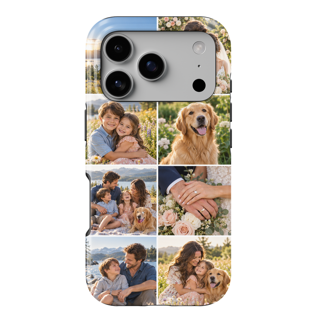 Custom Collage iPhone Case iPhone custom photo collage case — hero view