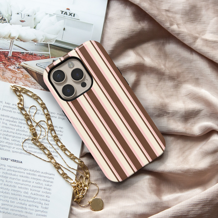 Cocoa Blush Stripe
