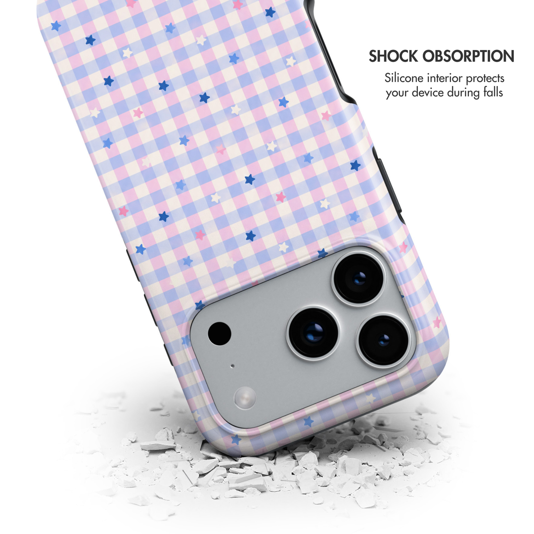 Pastel Star Gingham