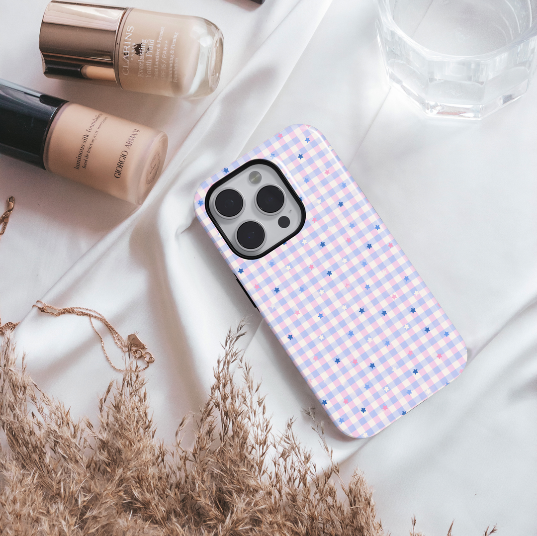 Pastel Star Gingham