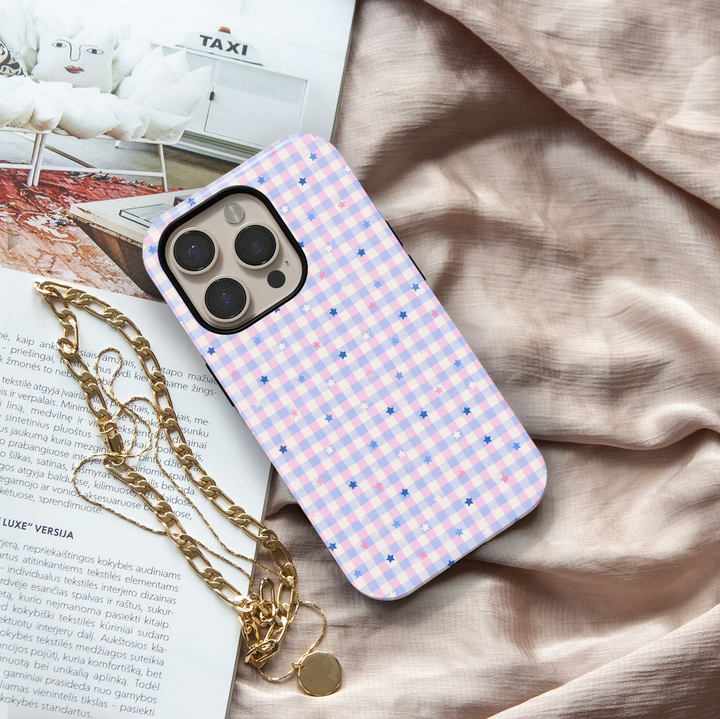 Pastel Star Gingham