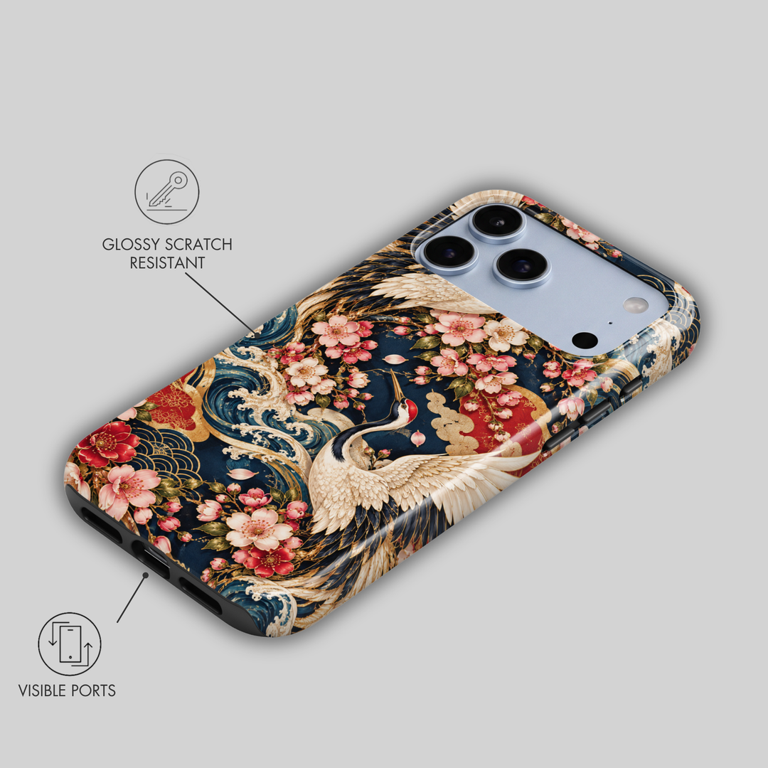 Sakura Crane Elegance
