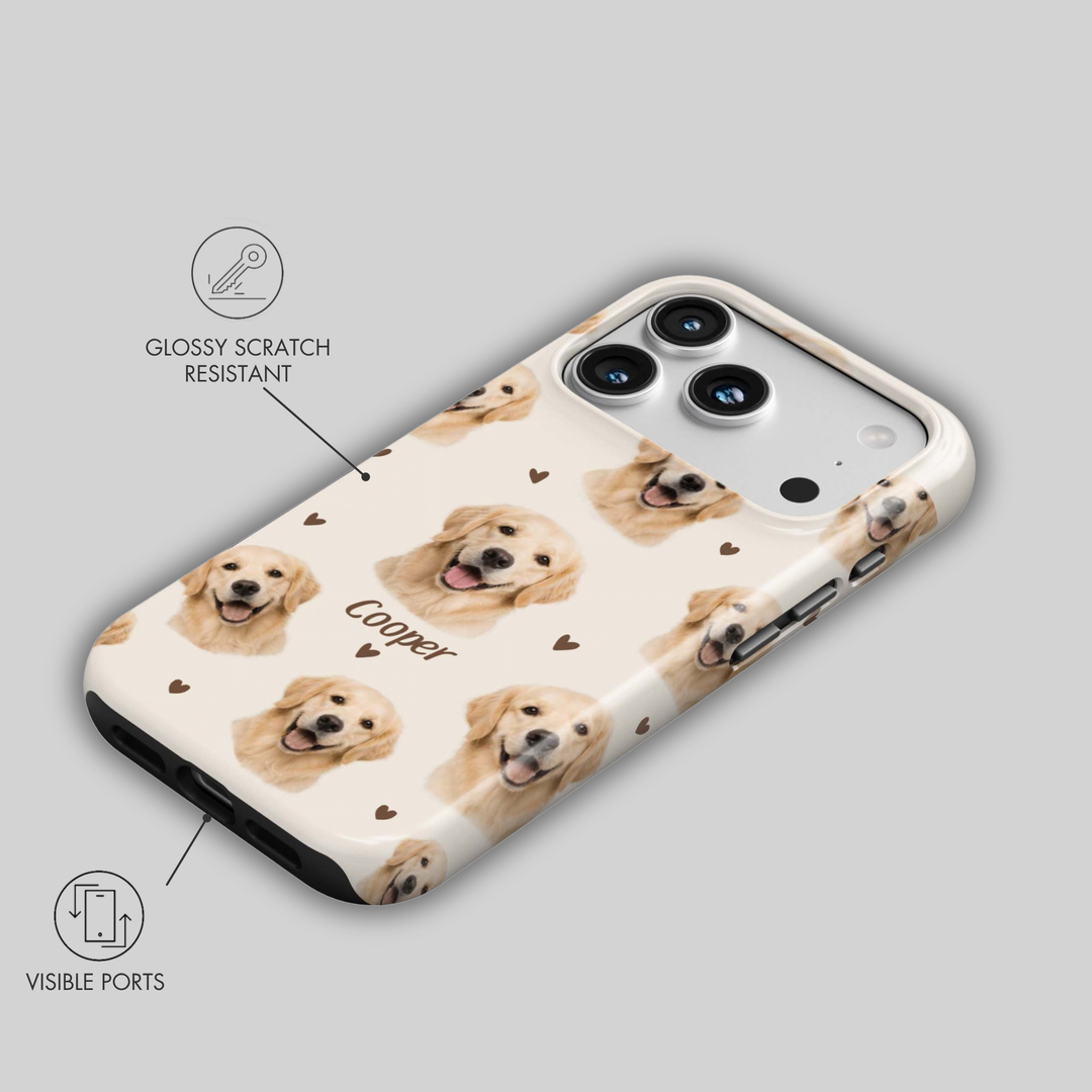 Custom Pet Photo iPhone personalized pet photo case — personalization example