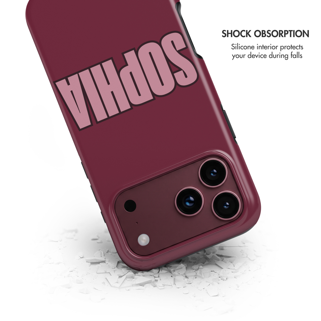 Varsity Custom Name Tough iPhone Case