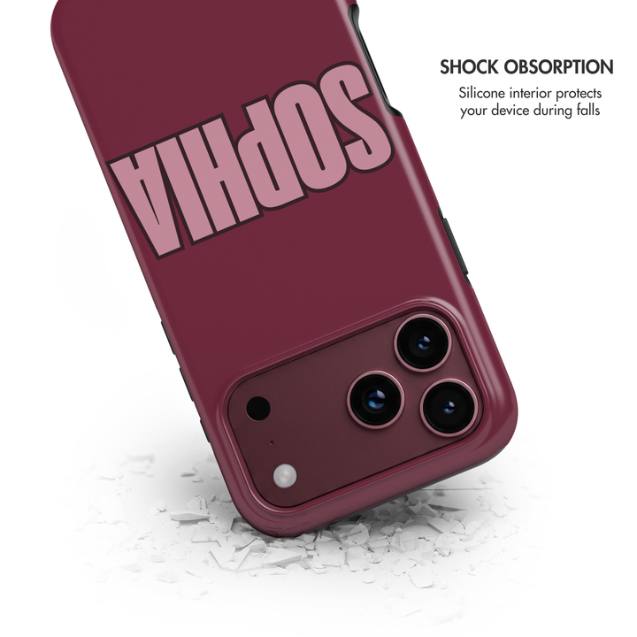 Varsity Custom Name Tough iPhone Case