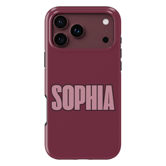 Varsity Custom Name Tough iPhone Case