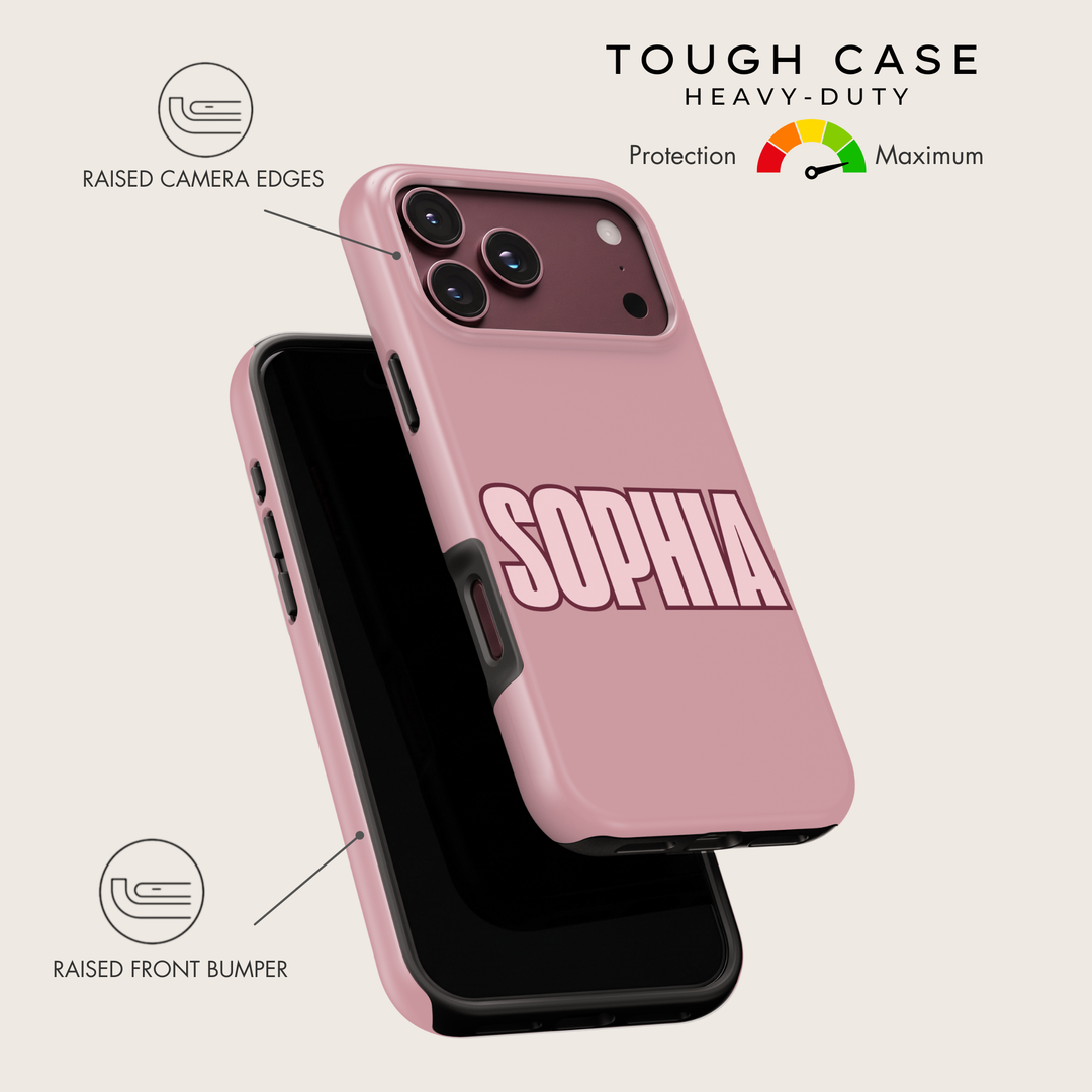 Varsity Custom Name Tough iPhone Case