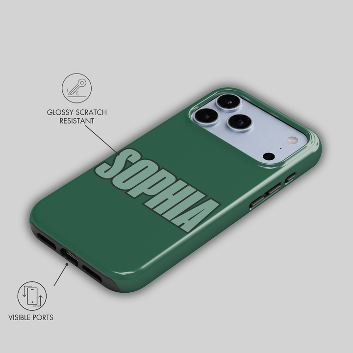 Varsity Custom Name Tough iPhone Case