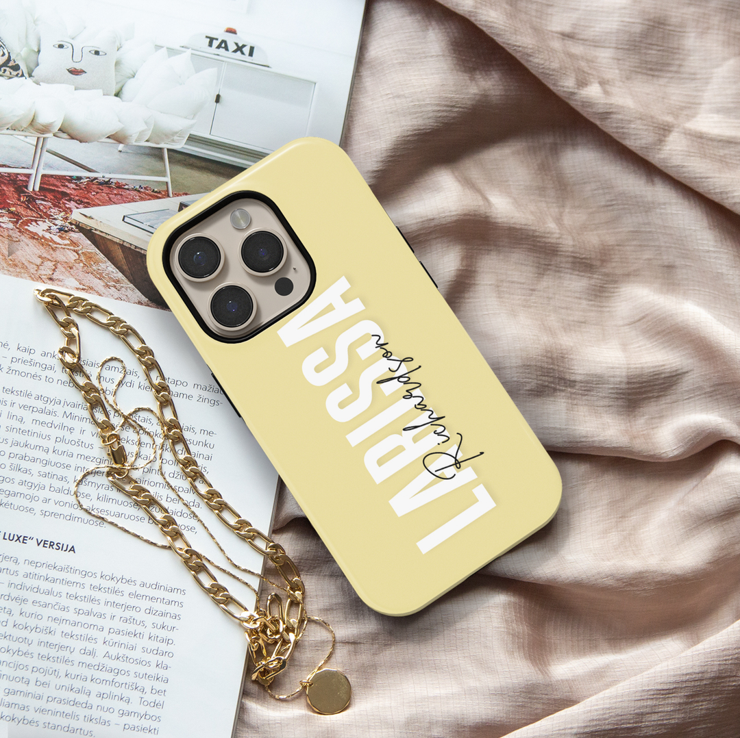 Bold Name + Signature Custom Name Tough Galaxy Case