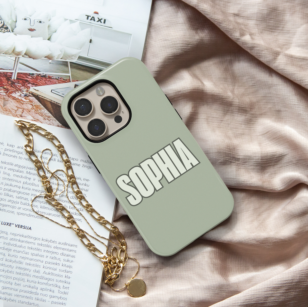 Varsity Custom Name Tough iPhone Case