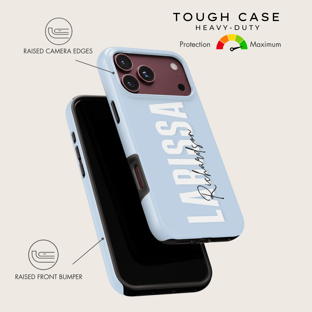 Bold Name + Signature Custom Name Tough iPhone Case