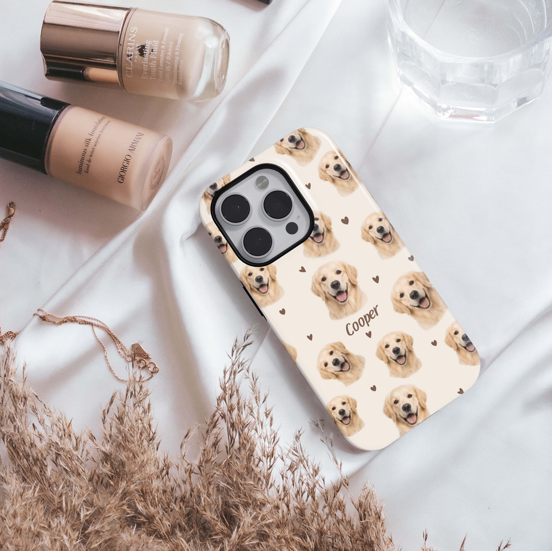 Custom Pet Photo iPhone personalized pet photo case — lifestyle view