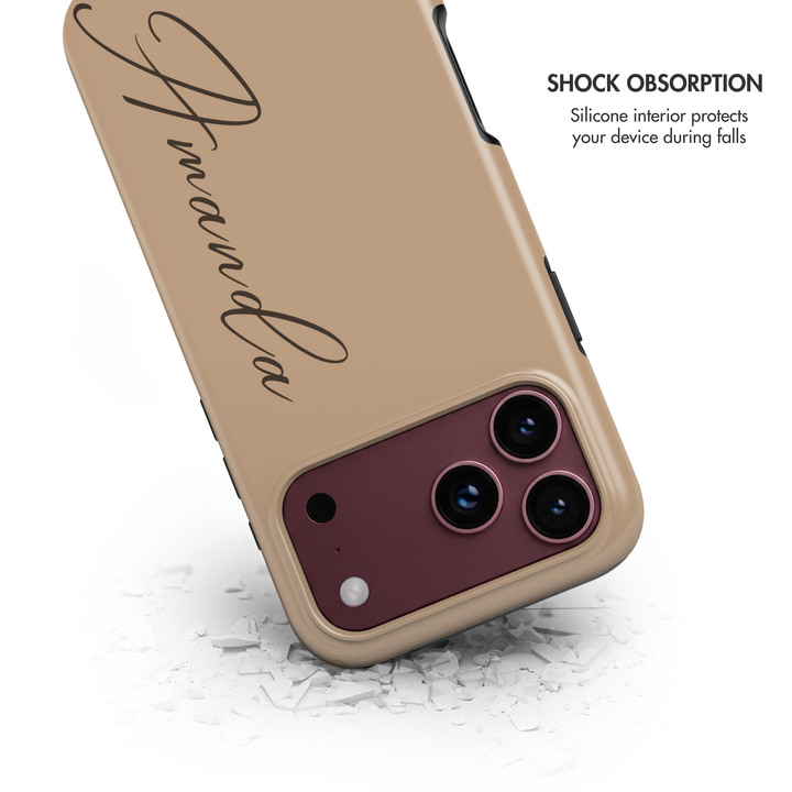 Elegant Script Custom Name Tough iPhone Case
