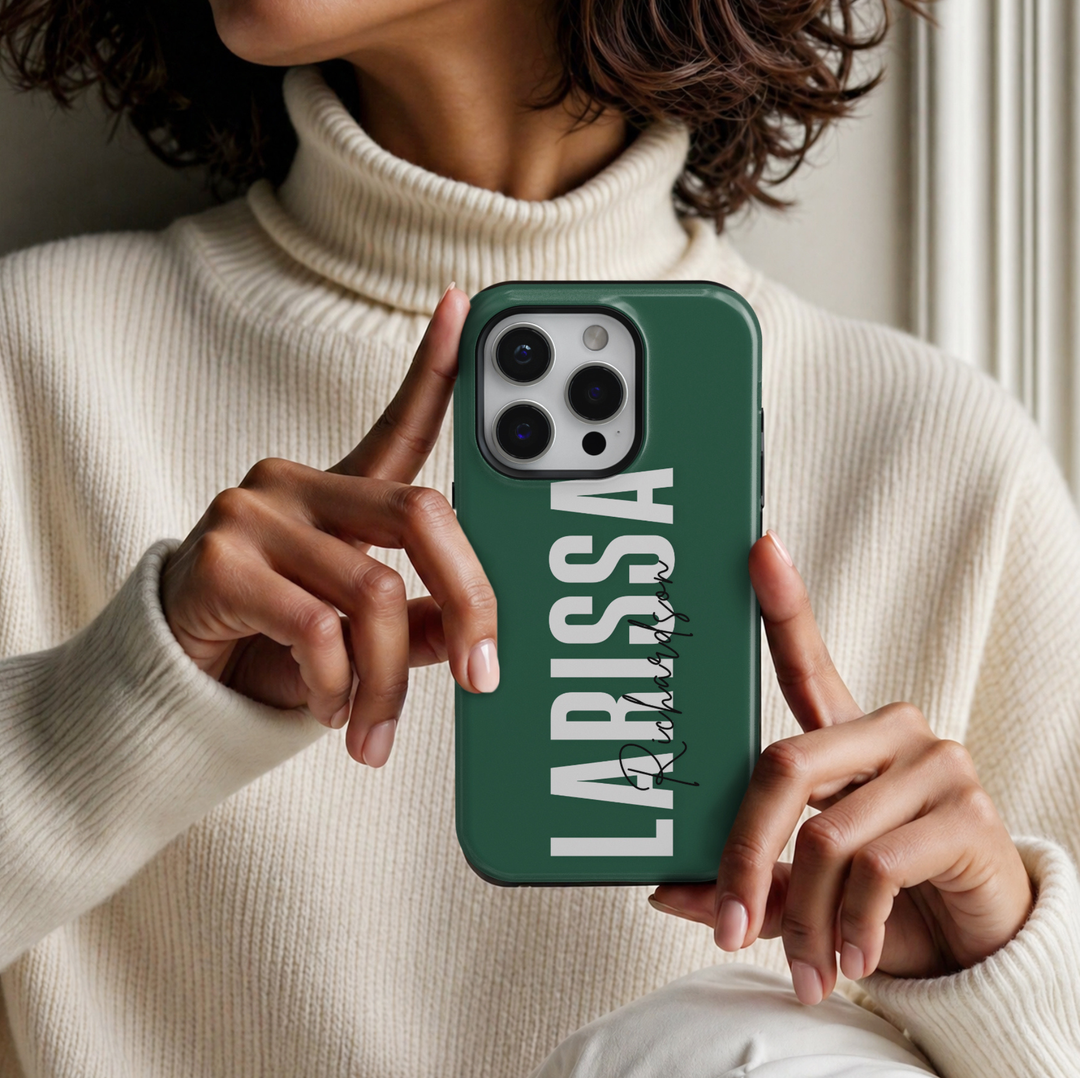 Bold Name + Signature Custom Name Tough Galaxy Case