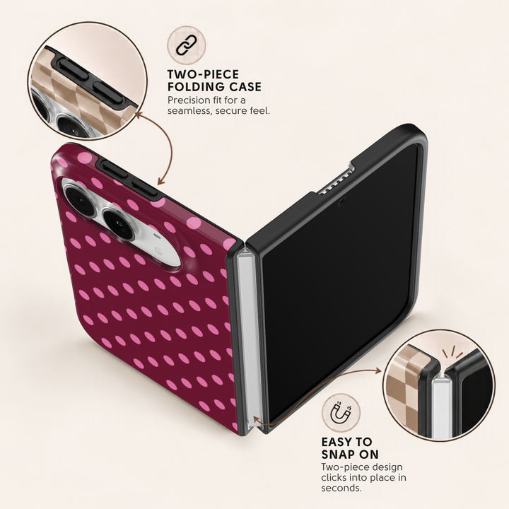 Berry Polka – iPhone Duo Case