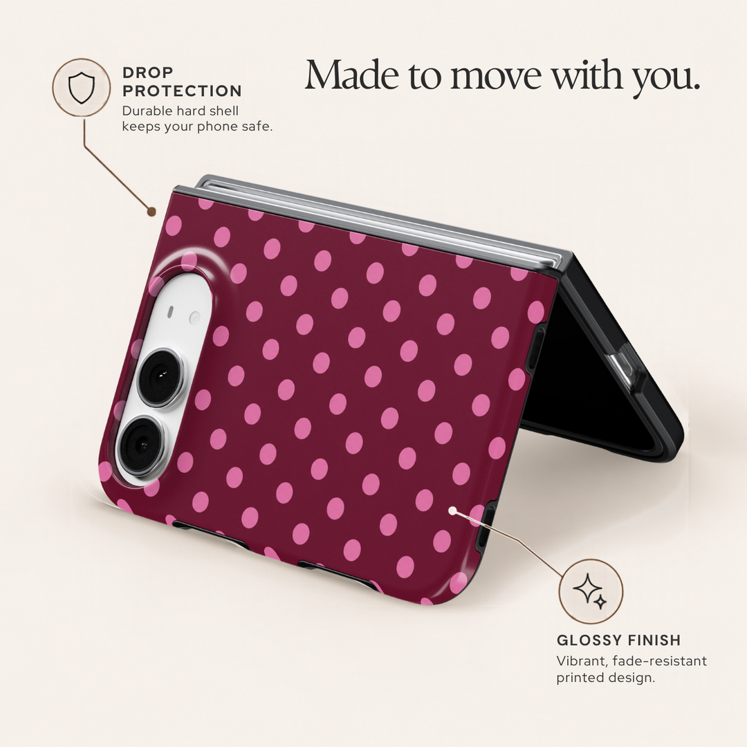 Berry Polka – iPhone Duo Case