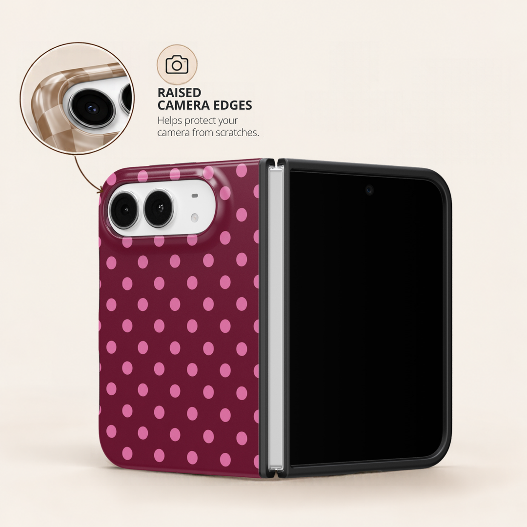 Berry Polka – iPhone Duo Case