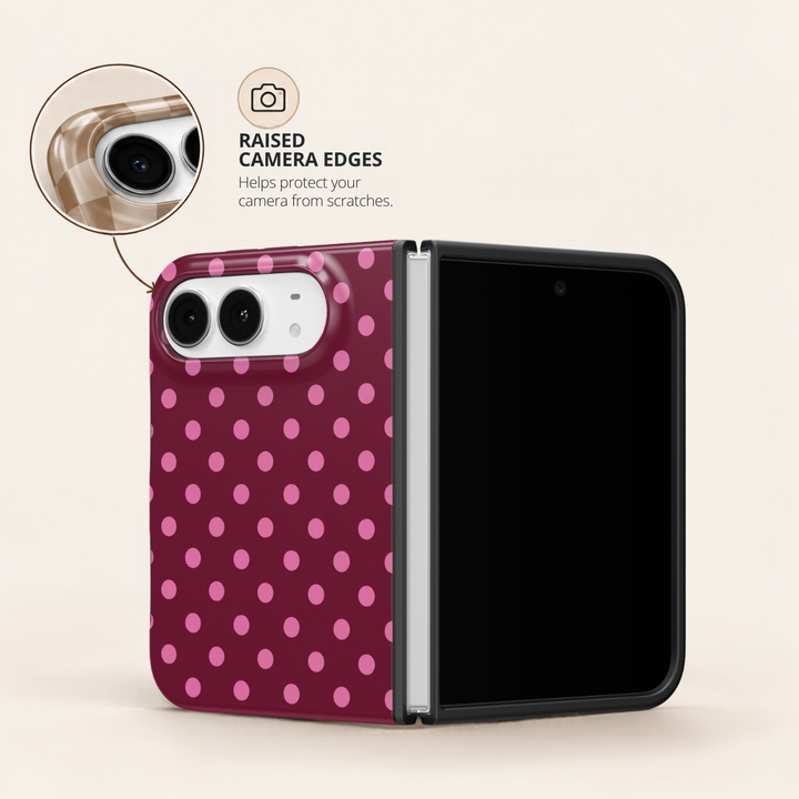 Berry Polka – iPhone Duo Case