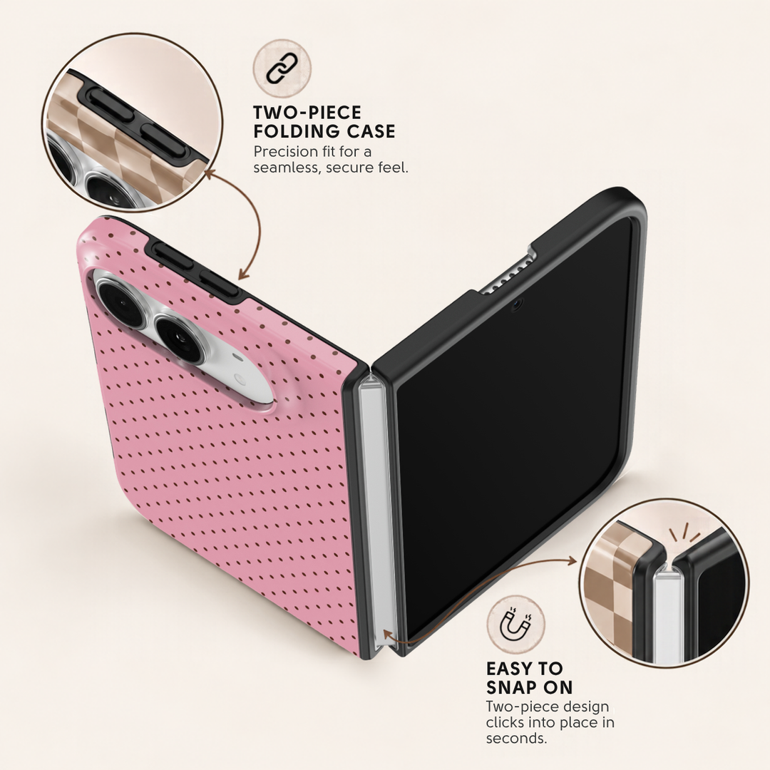 Blush Polka – iPhone Duo Case
