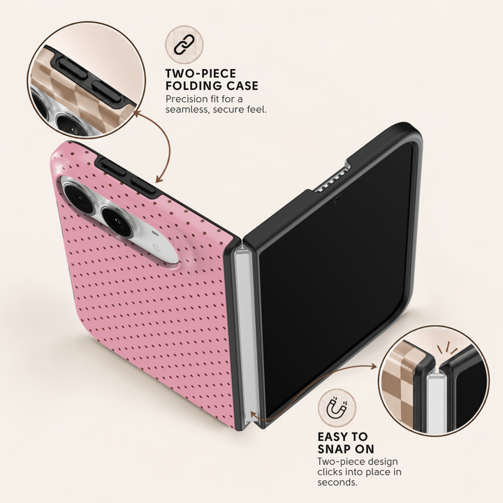 Blush Polka – iPhone Duo Case