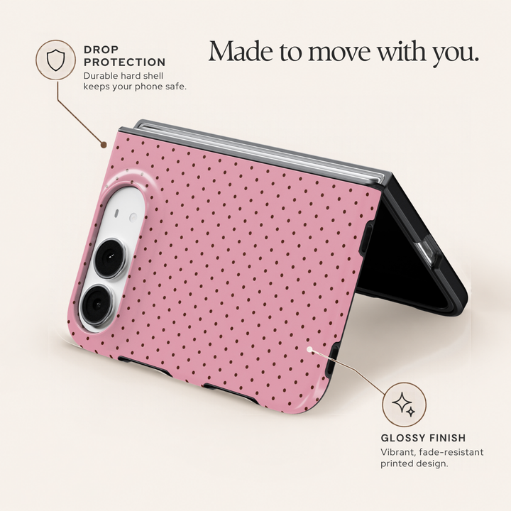 Blush Polka – iPhone Duo Case