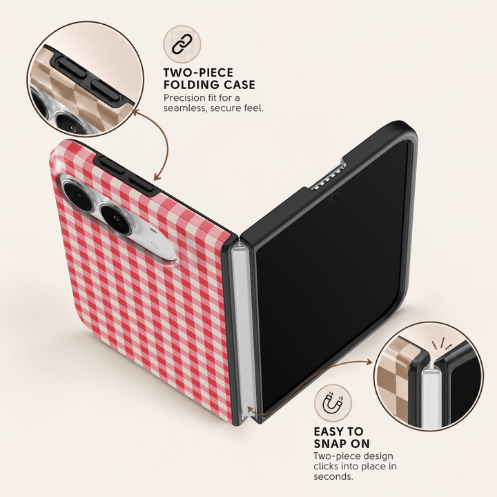 Cherry Gingham – iPhone Duo Case
