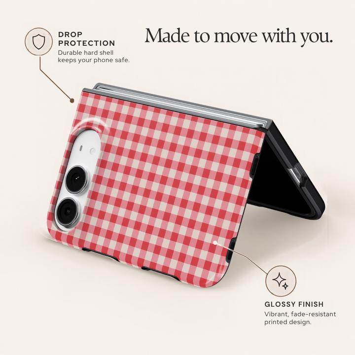 Cherry Gingham – iPhone Duo Case
