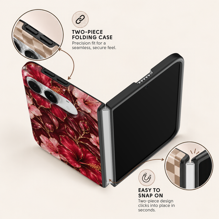 Crimson Hibiscus – iPhone Duo Case