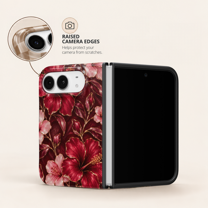 Crimson Hibiscus – iPhone Duo Case