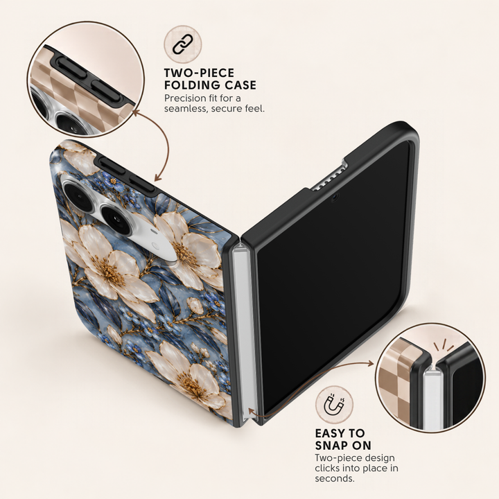 Sapphire Magnolia – iPhone Duo Case