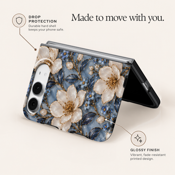 Sapphire Magnolia – iPhone Duo Case