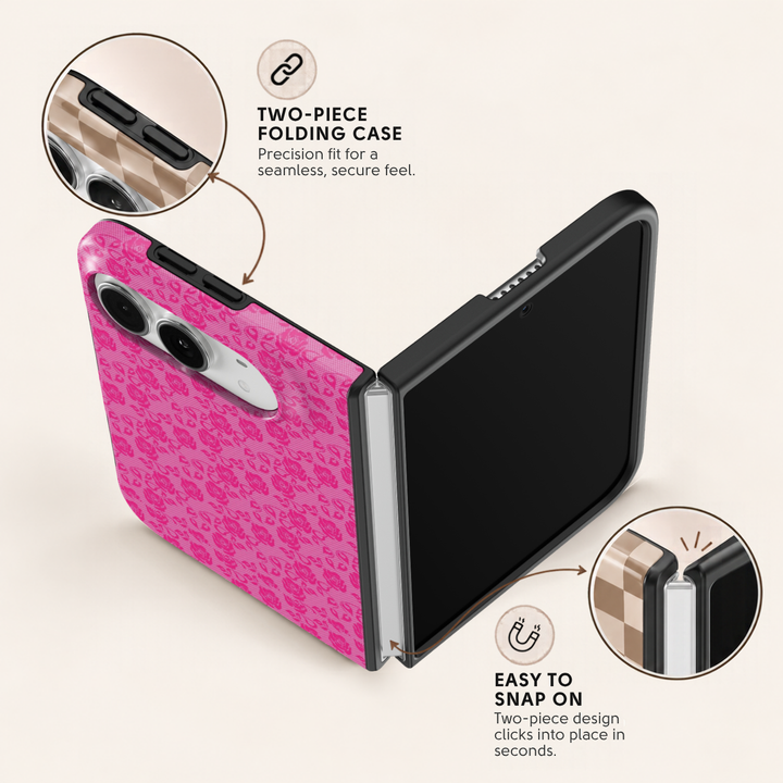 Pink Rose Lace – iPhone Duo Case