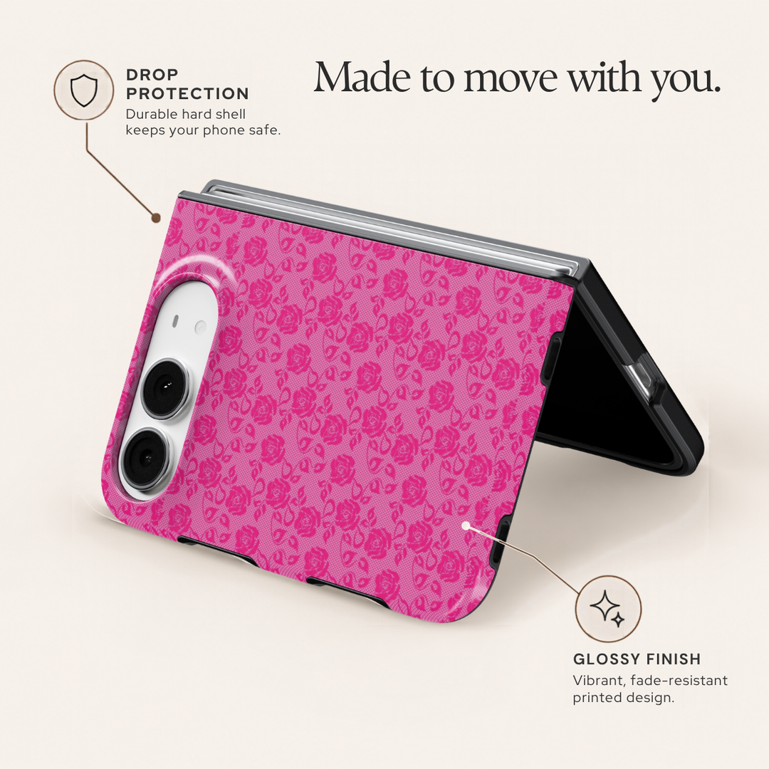 Pink Rose Lace – iPhone Duo Case
