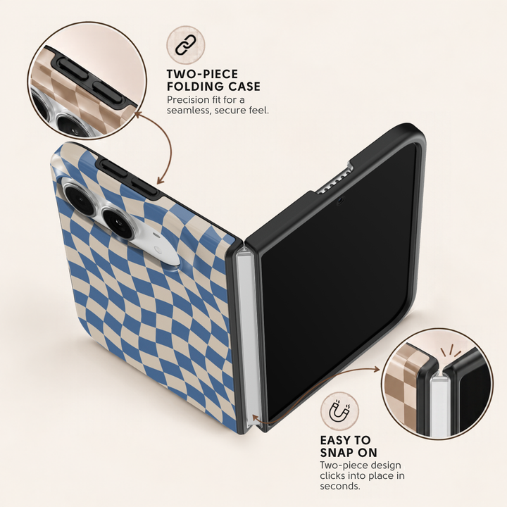 Coastal Wave Check – iPhone Duo Case