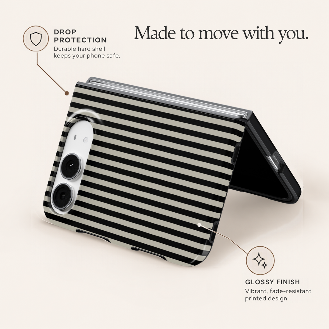 Noir Pinstripe – iPhone Duo Case