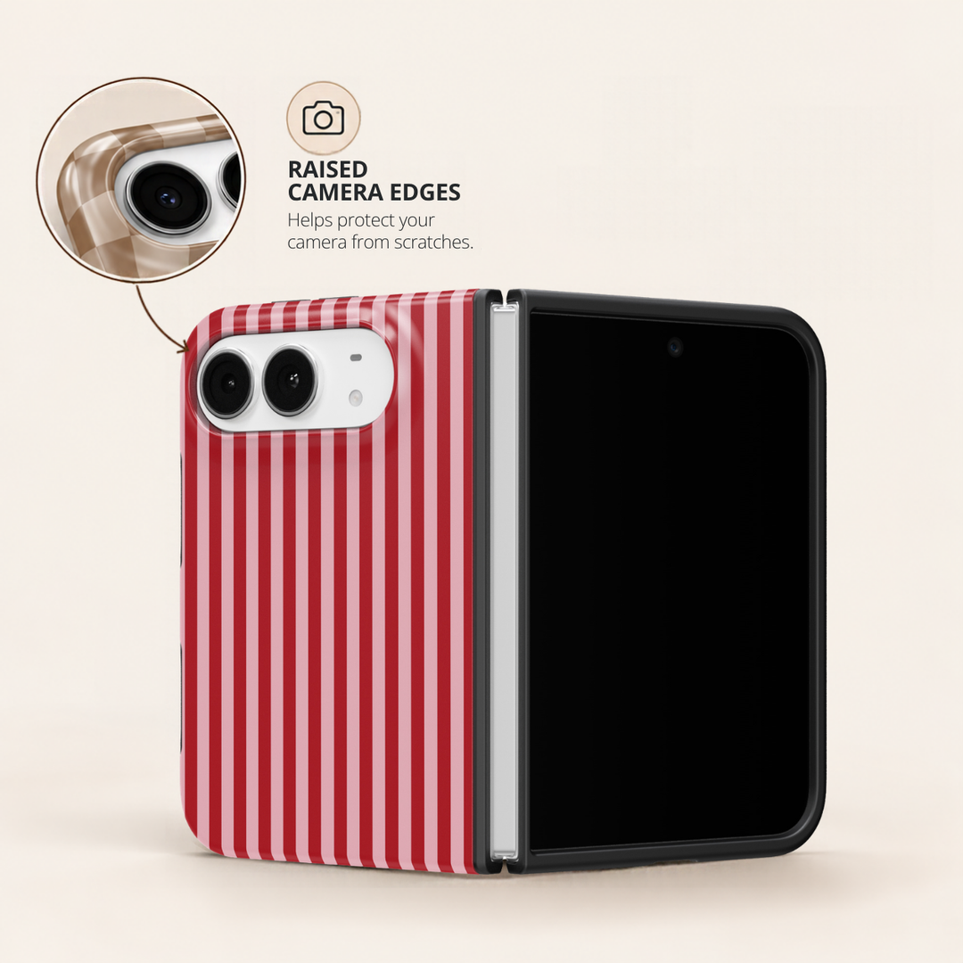 Cherry Pinstripe – iPhone Duo Case