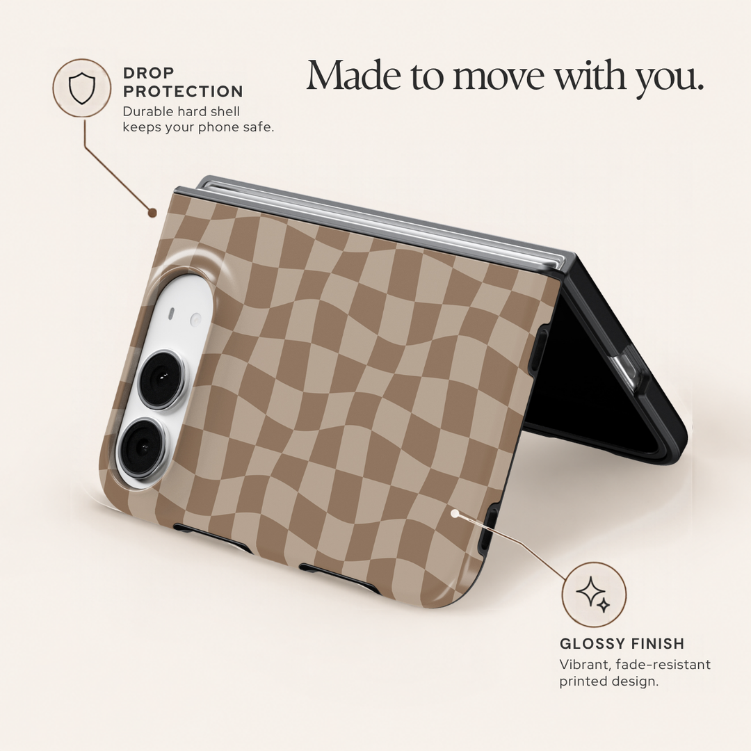 Sandstone Wave Check – iPhone Duo Case