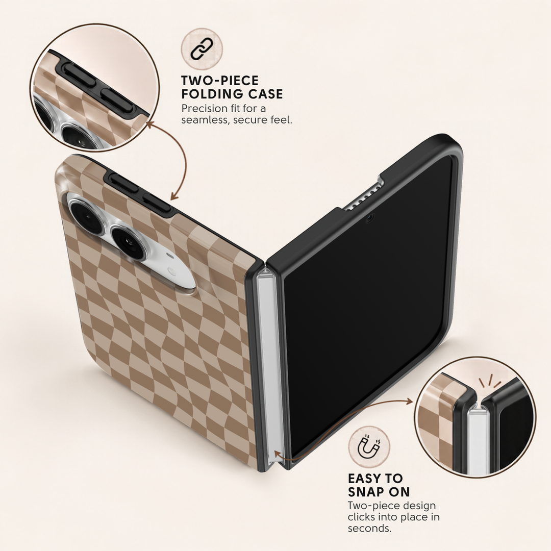 Sandstone Wave Check – iPhone Duo Case