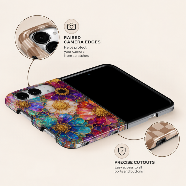 Prismatic Bloom – iPhone Duo Case